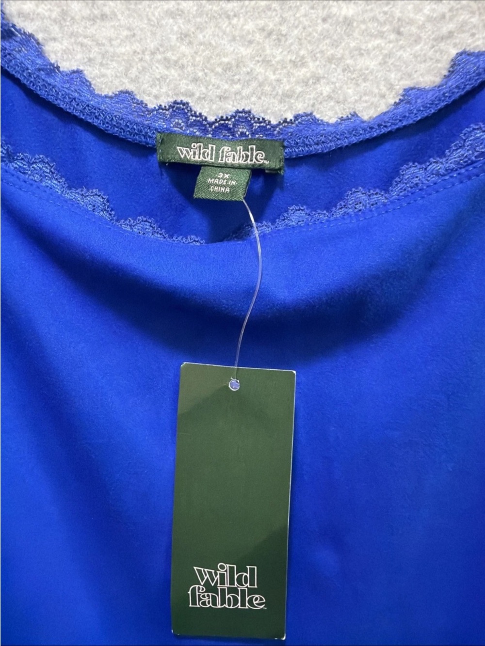 🆕Wild Fable Game Day Royal Blue Lace-Trim Skort Mini Dress Drop Waist Sporty NWT - Picture 4 of 9